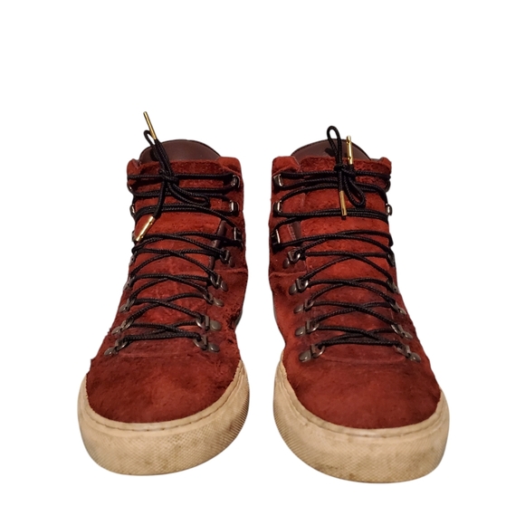 Diemme Maroon Leather Lace-Up Ankle Combat Boots Men's Size 10M - Picture 9 of 15